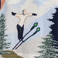 Restored Holiday Intarsia Sweater Recycled Wool And Cashmere