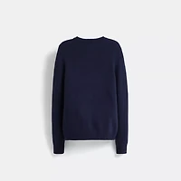 Restored Holiday Intarsia Sweater Recycled Wool And Cashmere