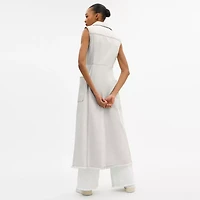Sleeveless Denim Coat