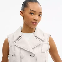 Sleeveless Denim Coat