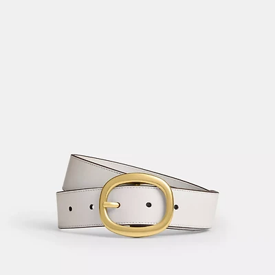 Oval Buckle Belt, 32 Mm