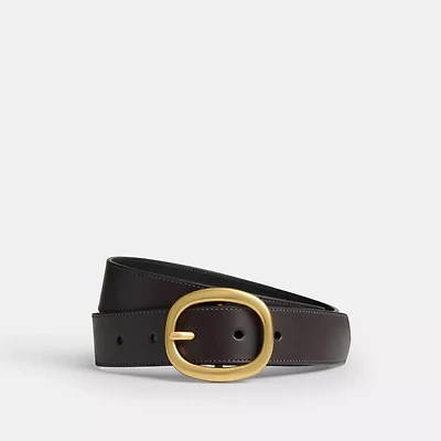 Oval Buckle Belt, 32 Mm