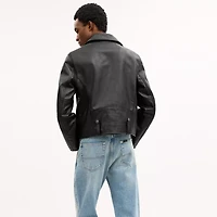 Shrunken Leather Biker Jacket