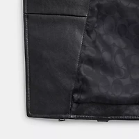 Shrunken Leather Biker Jacket