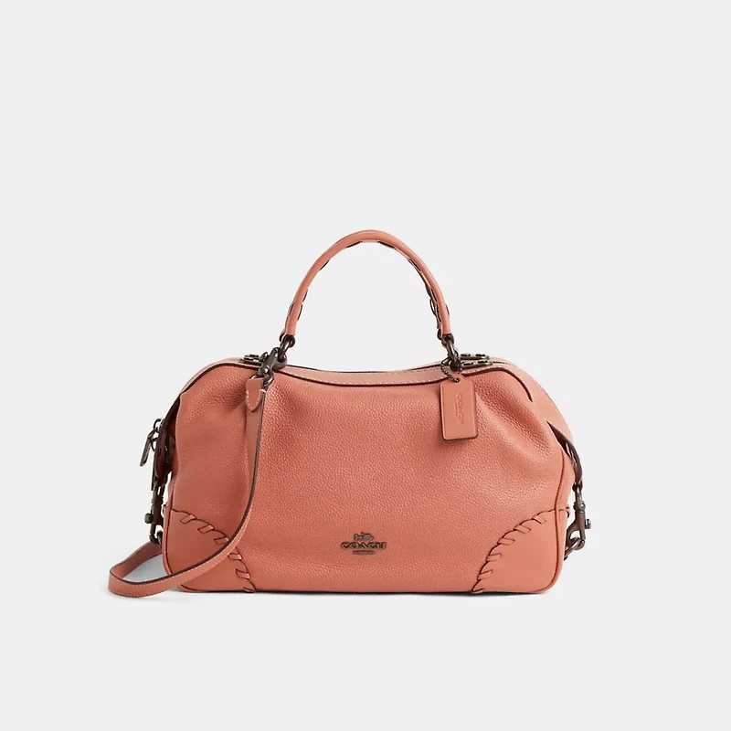 Restored Lane Satchel With Whipstitch