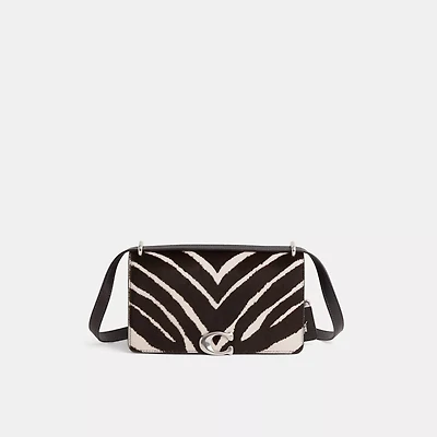 Restored Bandit Shoulder Bag In Haircalf With Zebra Print