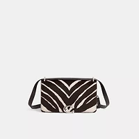 Restored Bandit Shoulder Bag In Haircalf With Zebra Print