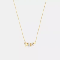 Mixed Rondelle Pendant Necklace