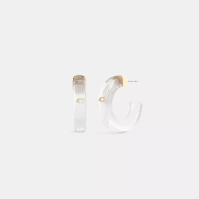 Signature Resin Hoop Earrings