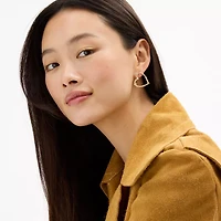 Oversized Heart Stud Earrings