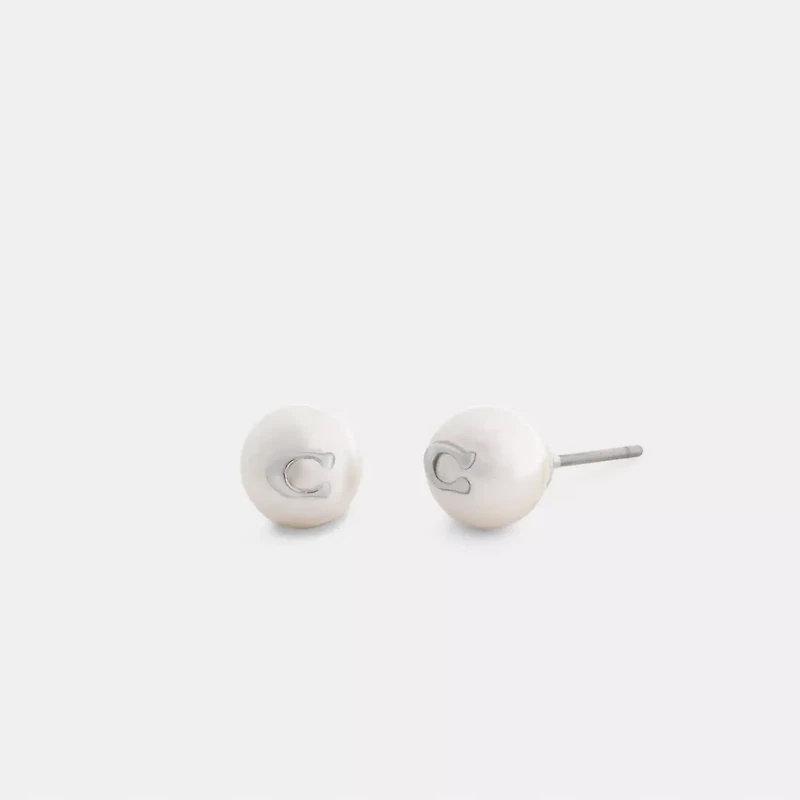 Signature Pearl Stud Earrings