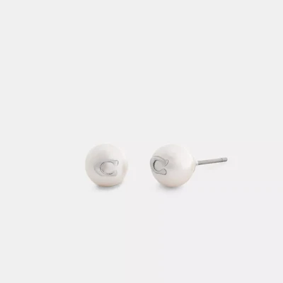 Signature Pearl Stud Earrings