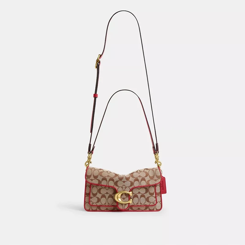 Tabby Shoulder Bag 26 In Signature Jacquard