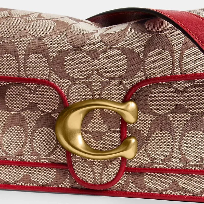 Tabby Shoulder Bag 26 In Signature Jacquard