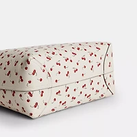 Medium City Tote Bag With Cherry Print
