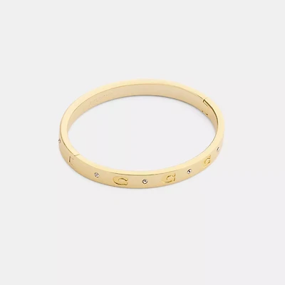 Repeated C Hinged Bangle