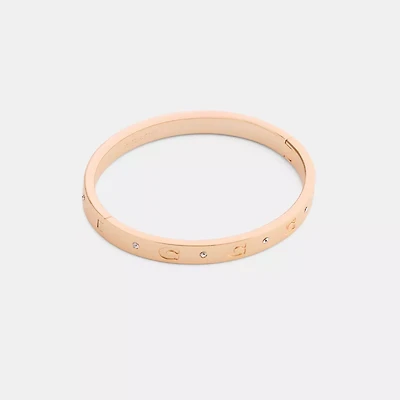 Repeated C Hinged Bangle