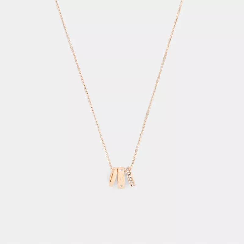 Repeated C Rondelle Necklace