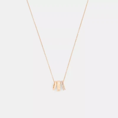 Repeated C Rondelle Necklace