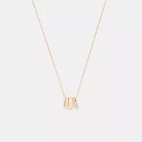 Repeated C Rondelle Necklace