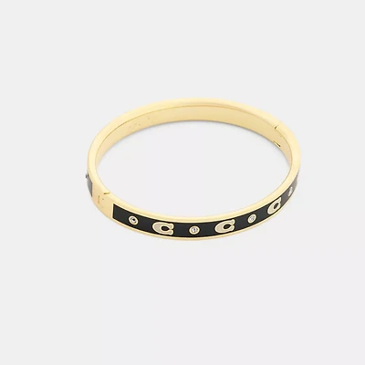 Repeated C Hinged Bangle