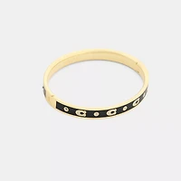 Repeated C Hinged Bangle