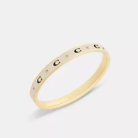 Repeated C Hinged Bangle