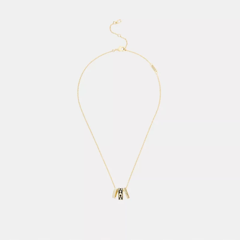 Repeated C Rondelle Necklace
