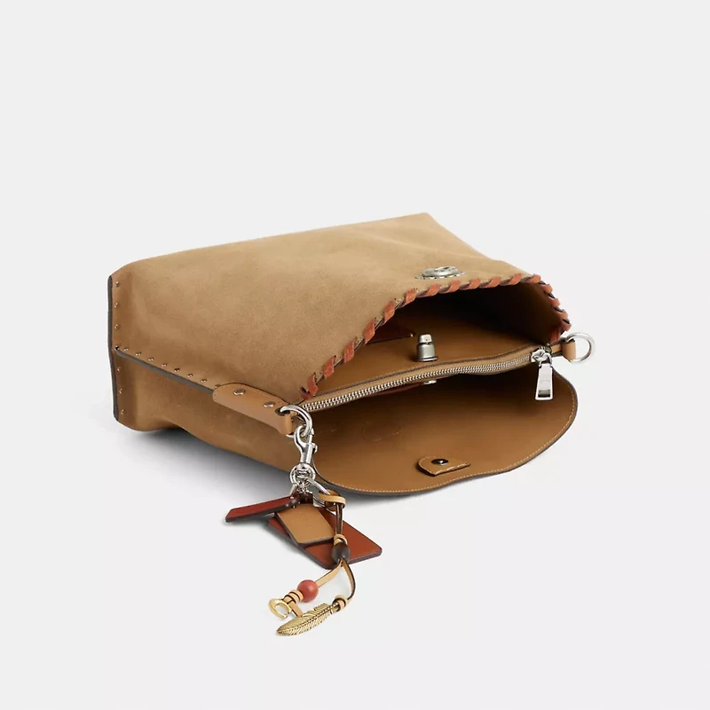 Upcrafted Willow Shoulder Bag With Rivets