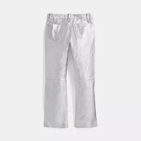 Restored Metallic Leather Pants