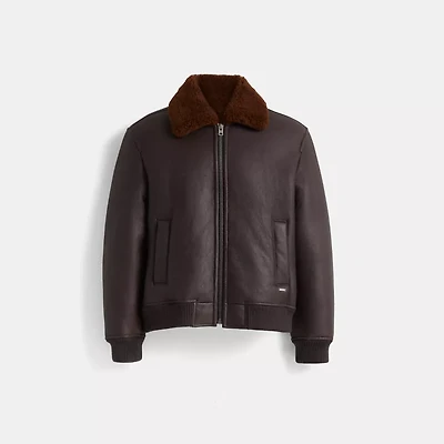 Restored Shearling Bomber