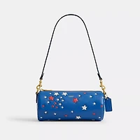 Barrel Bag With Americana Star Print