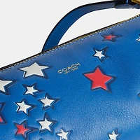 Barrel Bag With Americana Star Print