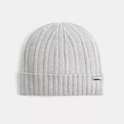 Restored Cashmere Seed Stitch Knit Hat