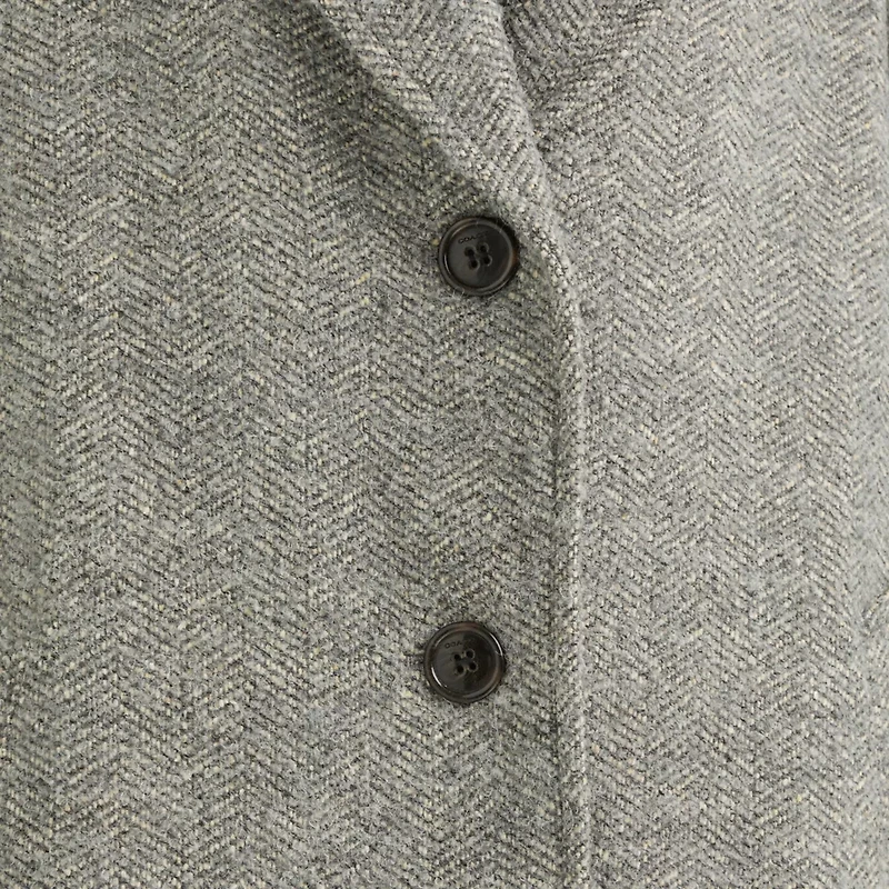 Restored Herringbone Oversized Coat