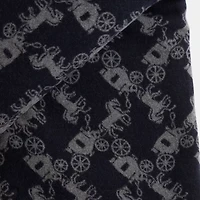 Restored Horse And Carriage Print Blanket Scarf