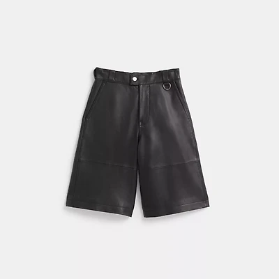 Restored Leather Shorts