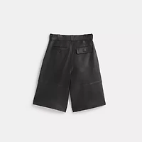 Restored Leather Shorts