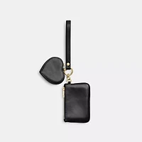 Wristlet And Heart Pouch