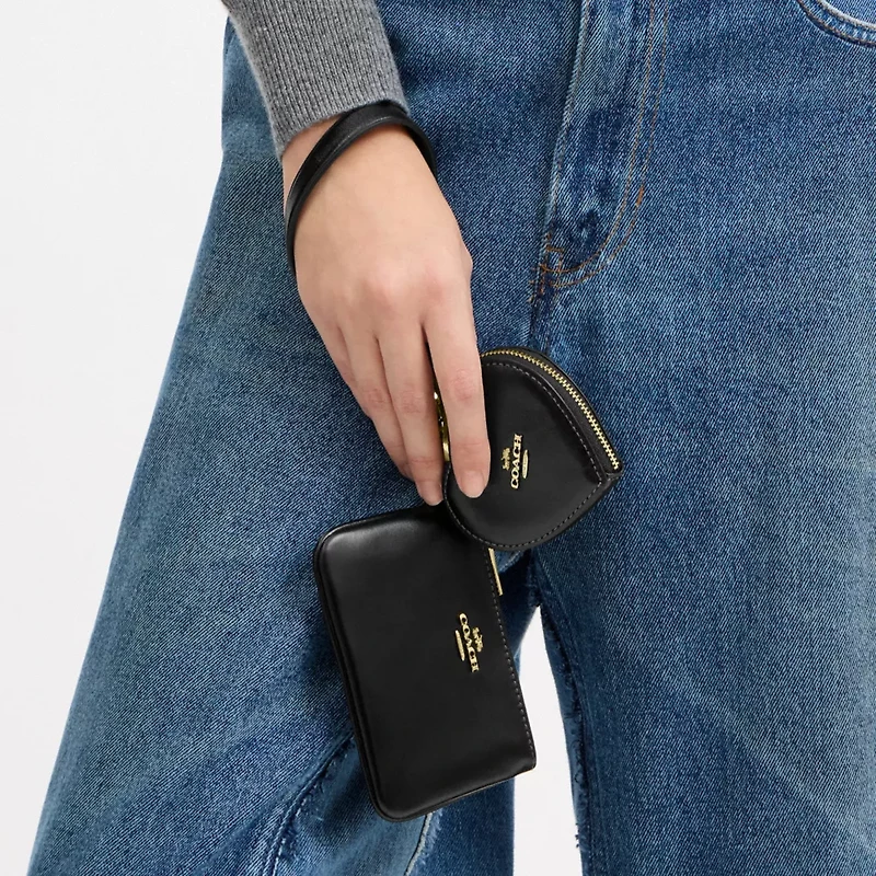 Wristlet And Heart Pouch