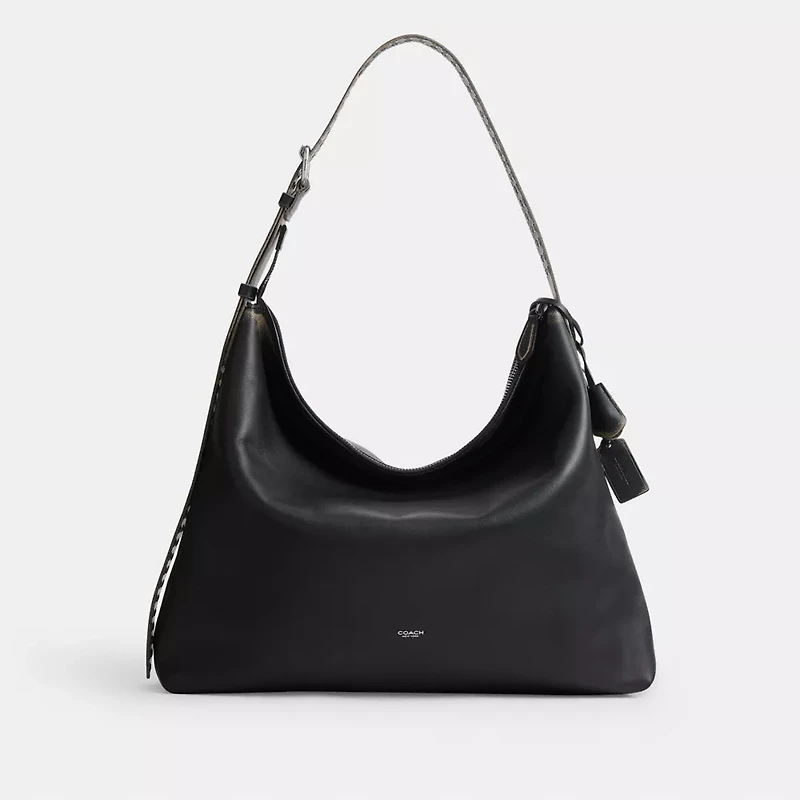 Mott Messenger Bag In Loved Leather With Studs