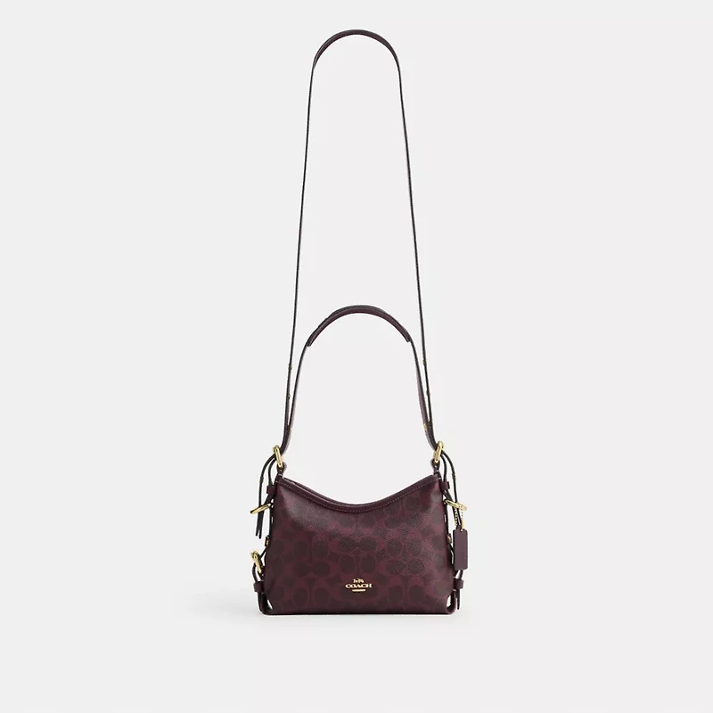 Laurel Shoulder Bag 22 With Buckles Signature Canvas