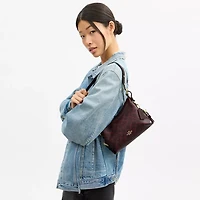 Laurel Shoulder Bag 22 With Buckles Signature Canvas