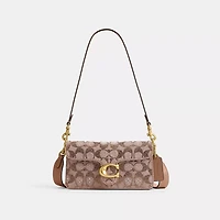 Soft Tabby Shoulder Bag 20 In Crystal Signature Jacquard
