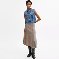 Shrunken Denim Workwear Vest