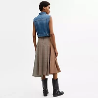 Shrunken Denim Workwear Vest