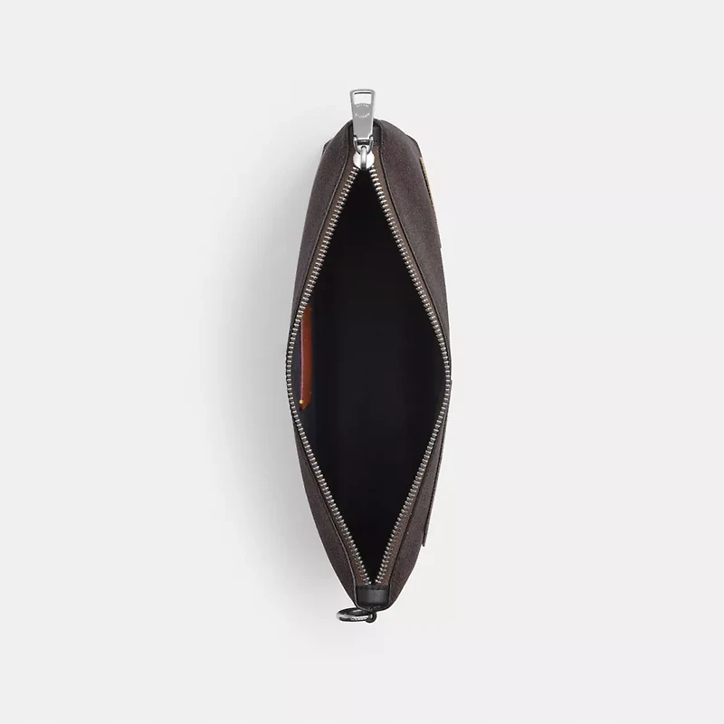 Pouch In Signature Canvas With Patches