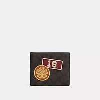 3-In-1 Wallet In Signature Canvas With Patches