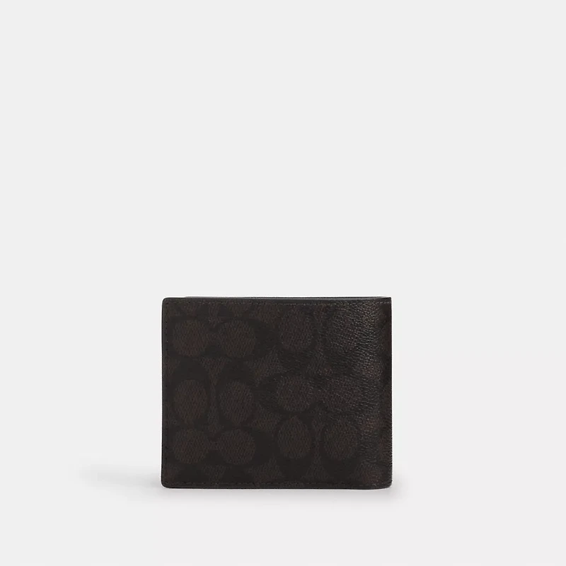 3-In-1 Wallet In Signature Canvas With Patches