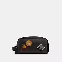 Large Travel Kit In Signature Canvas With Patches